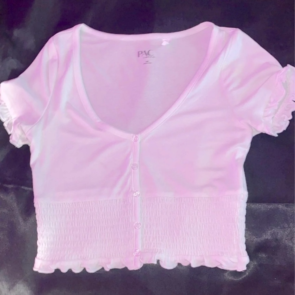 Pacsun ruffle crop top XS